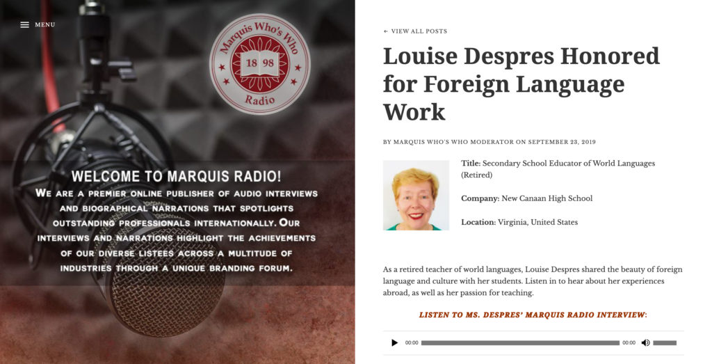 Marquis Radio Louise Despres