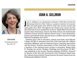 Joan Gillman Millennium Magazine