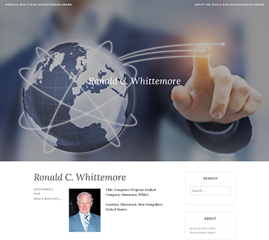 Worldwide Humanitarian Ronald Whittemore