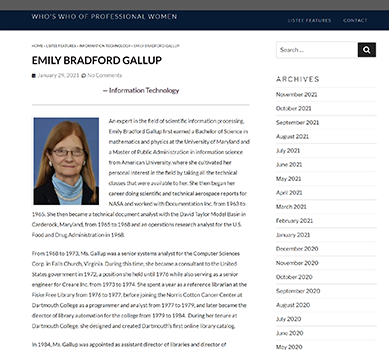 Professional Women Emily Gallup