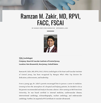 Top Doctors Ramzan Zakir