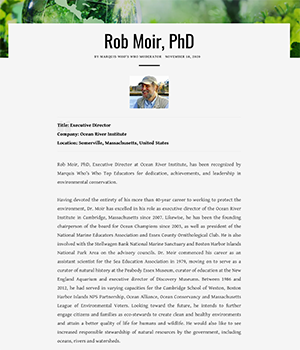 Top Educators Rob Moir