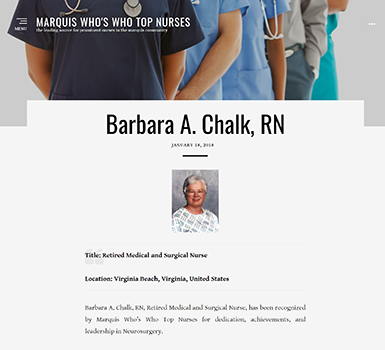 Barbara Chalk Top Nurses