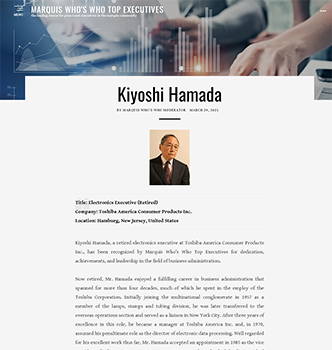 Kiyoshi Hamada Top Executives