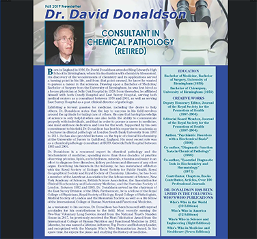 2019 Newsletter David Donaldson
