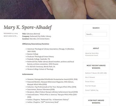 Mary Spore Aldahef