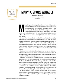 Mary Spore Alhadef