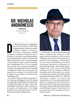 Nicholas Andronesco