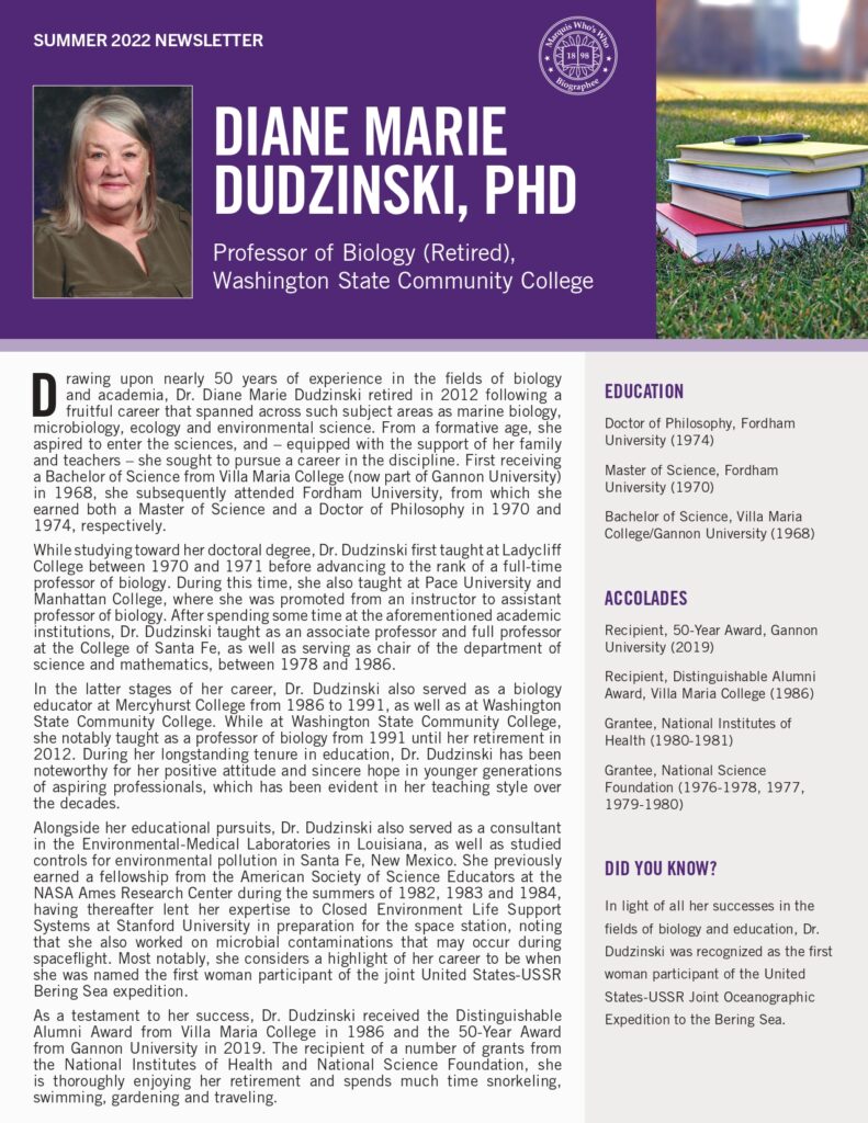Diane Dudzinski Newsletter