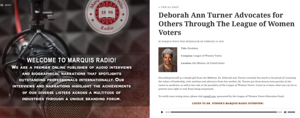 Deborah Turner Radio Screenshot