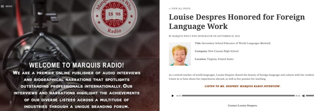 Louise Despres Radio Screenshot
