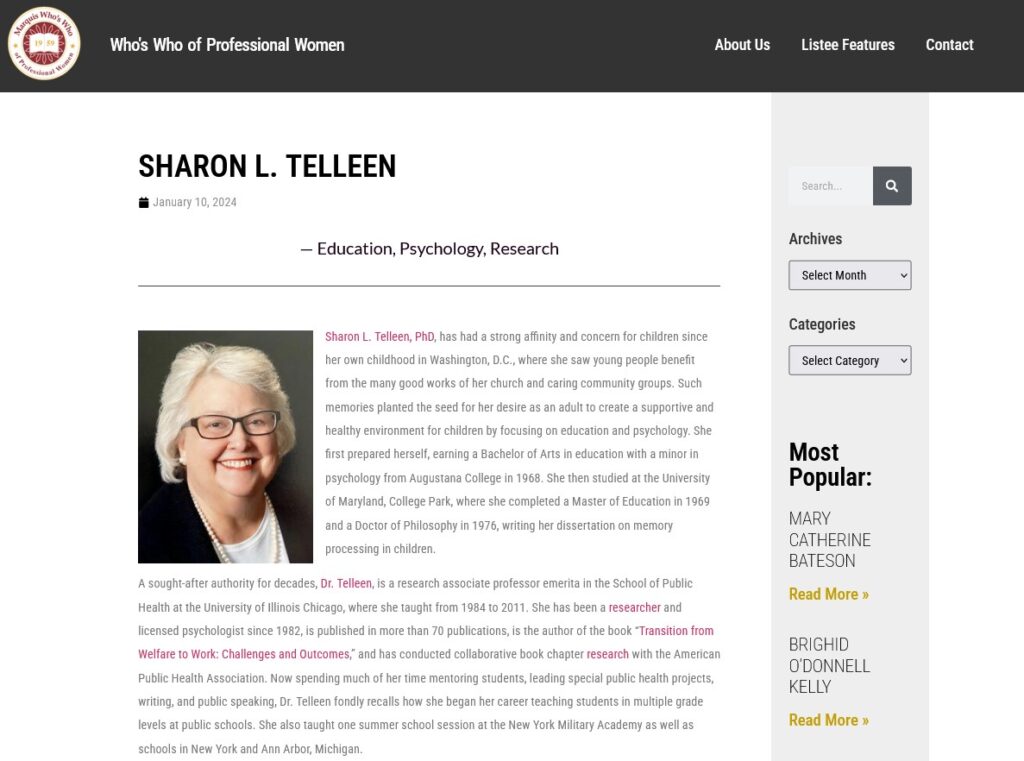 Sharon Telleen WWOPW Screenshot
