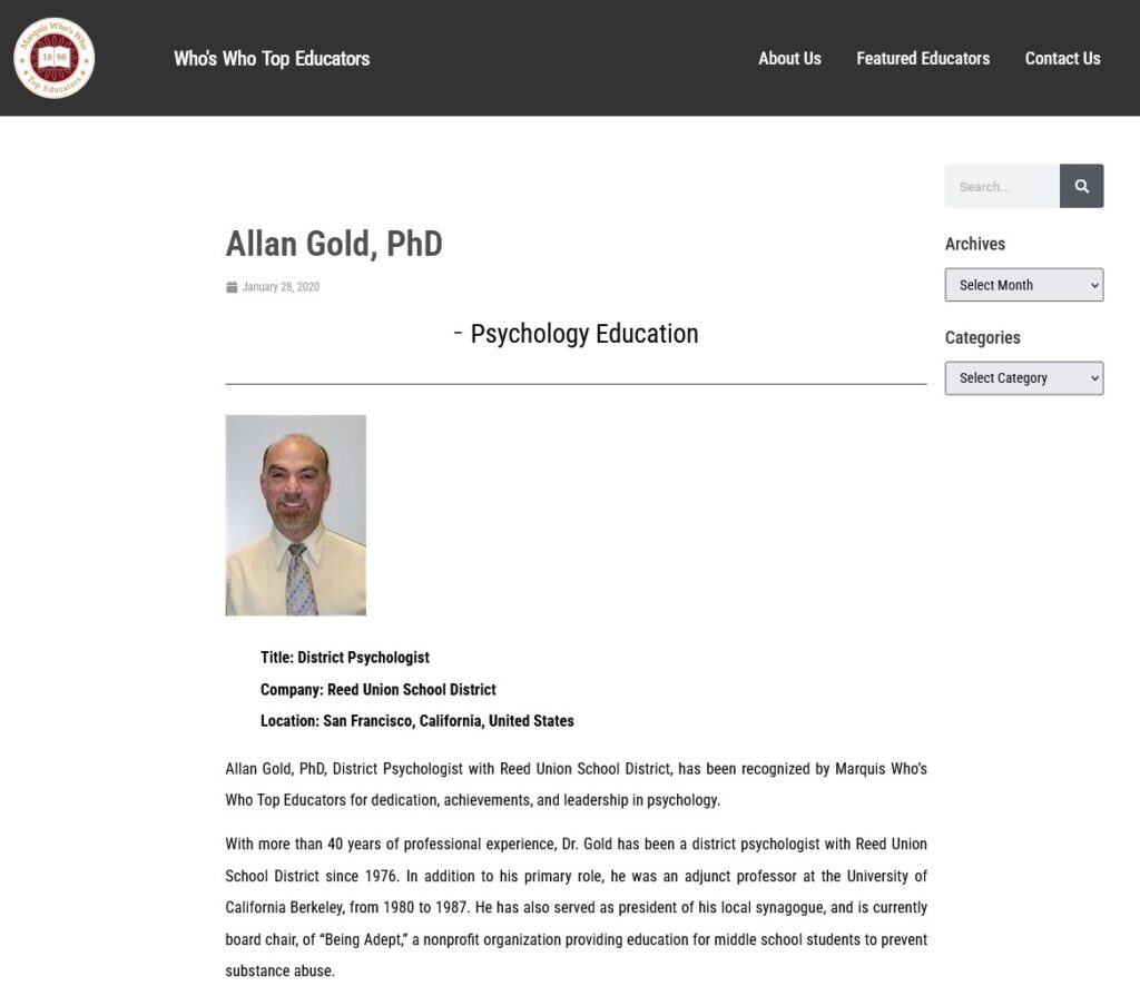 Allan Gold TP Screenshot