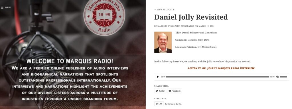 Daniel Jolly Radio 2021 Screenshot