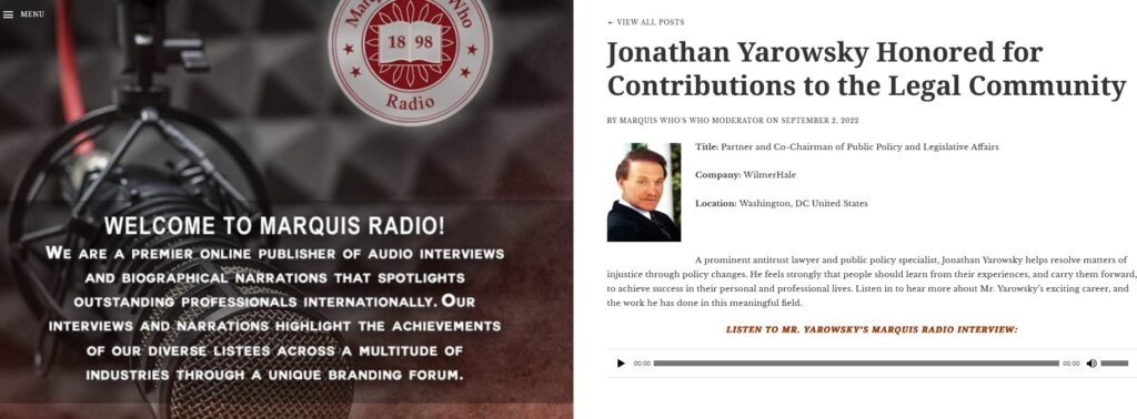 Jonathan Yarowsky Radio Screenshot