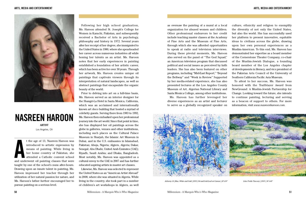 Nasreen Haroon MM 13th Ed Feature