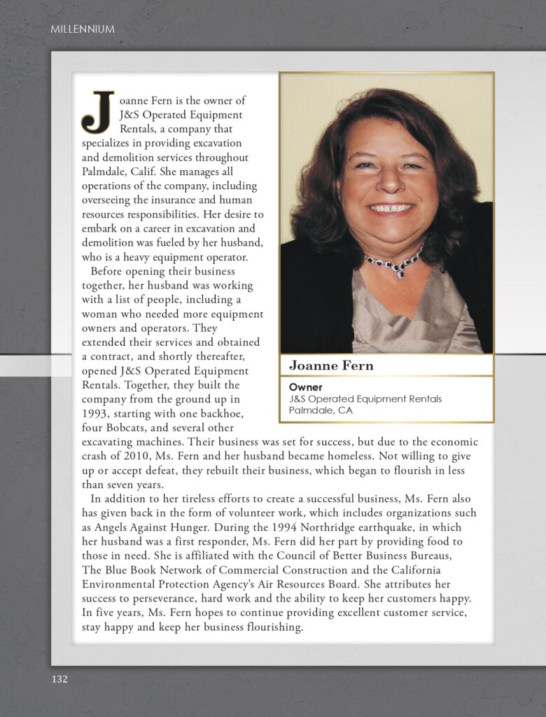 Joanne Fern Millennium Magazine