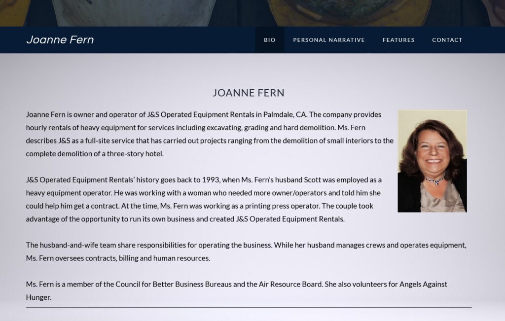 Joanne Fern Website