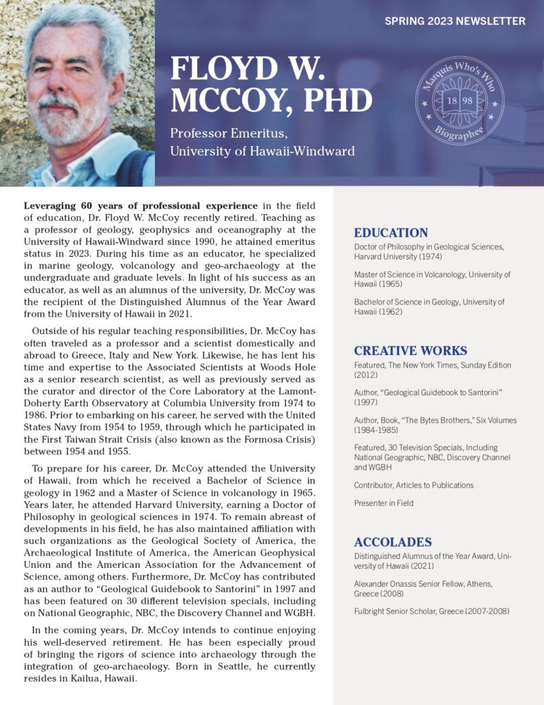 Floyd McCoy Newsletter