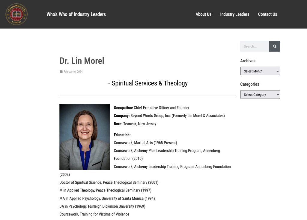 Lin Morel Industry Leaders