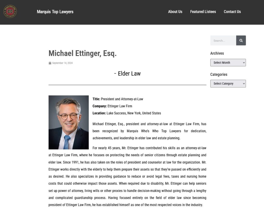 Michael Ettinger Top Lawyers