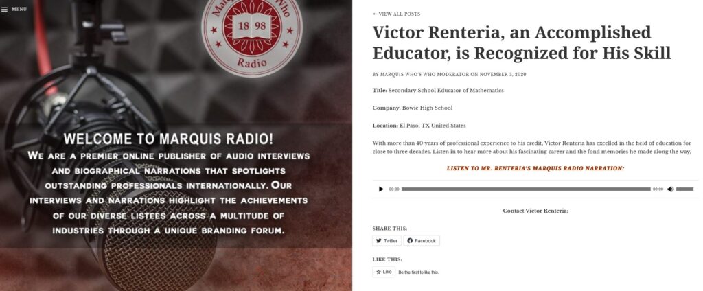 Victor Renteria Radio