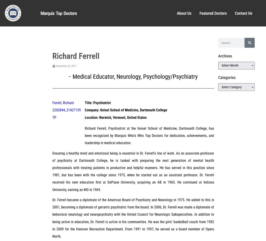 Richard Ferrell Top Doctors