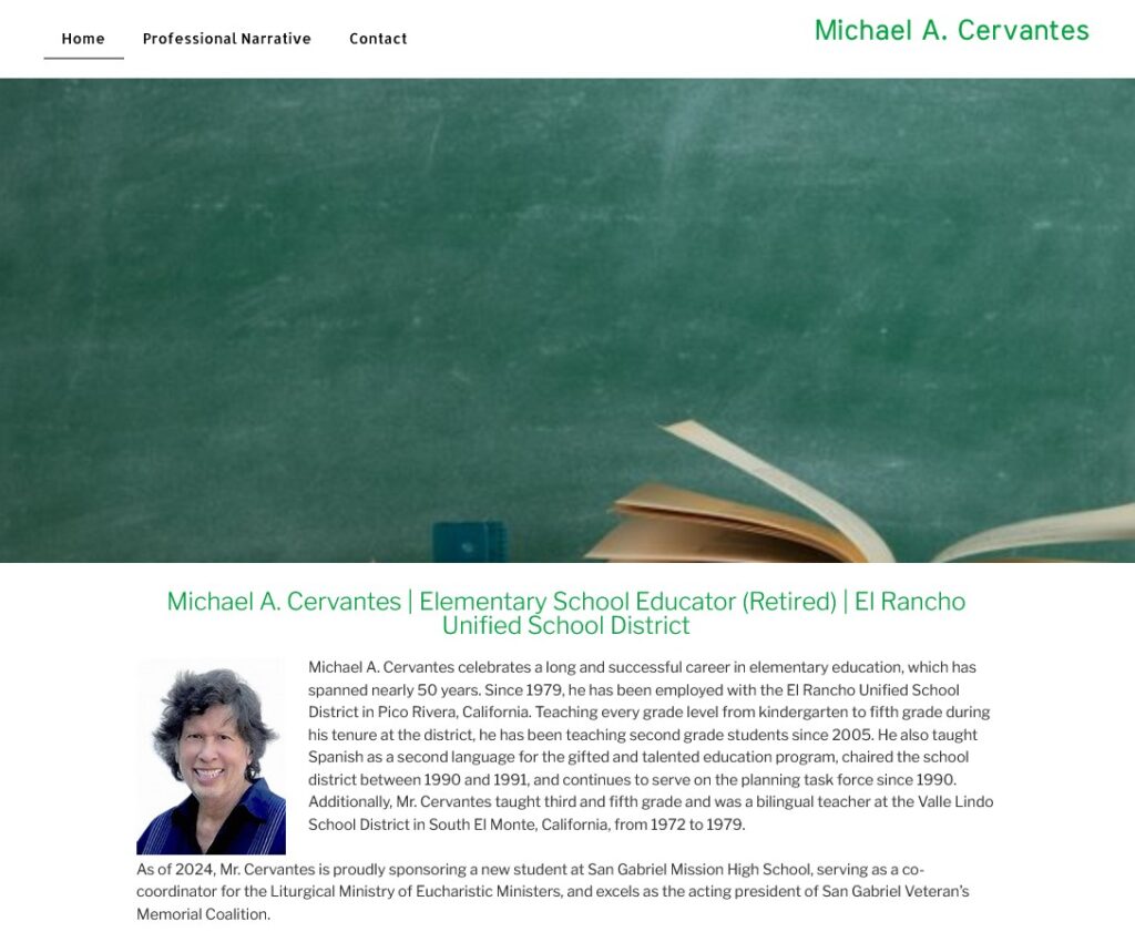 Michael Cervantes Website