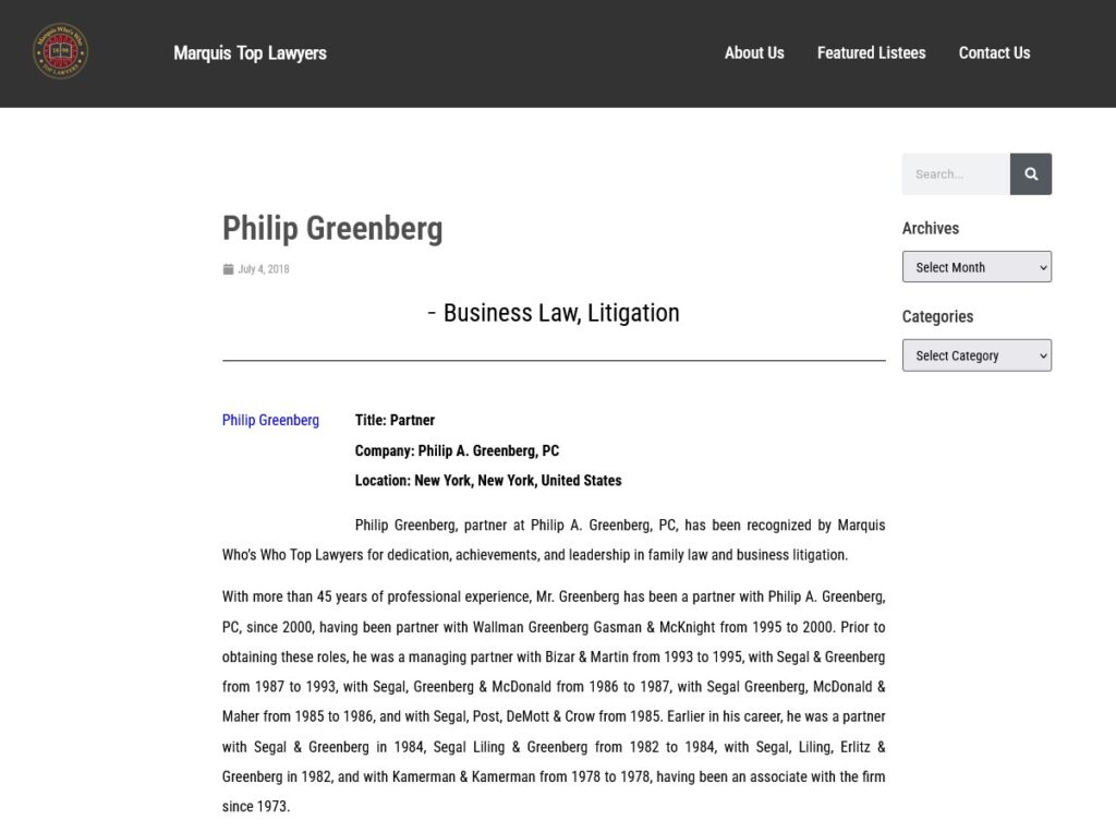 Philip Greenberg Top Lawyers