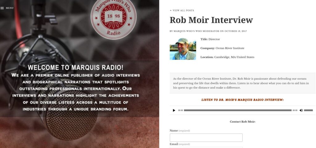 Rob Moir Marquis Radio