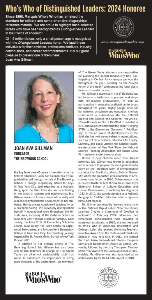 Joan Gillman WSJ