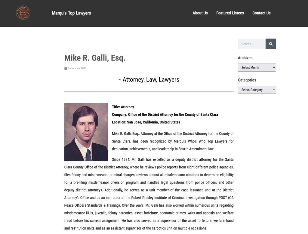 Mike Galli Top Lawyers