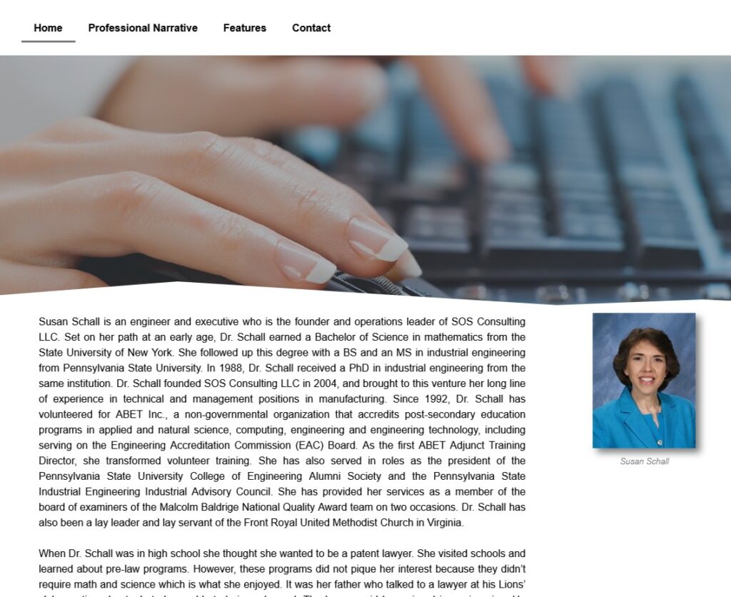 Susan Schall Website