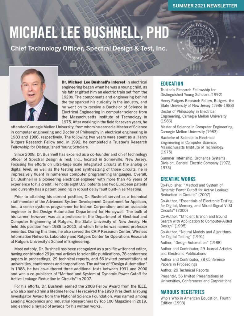 Michael Bushnell Newsletter