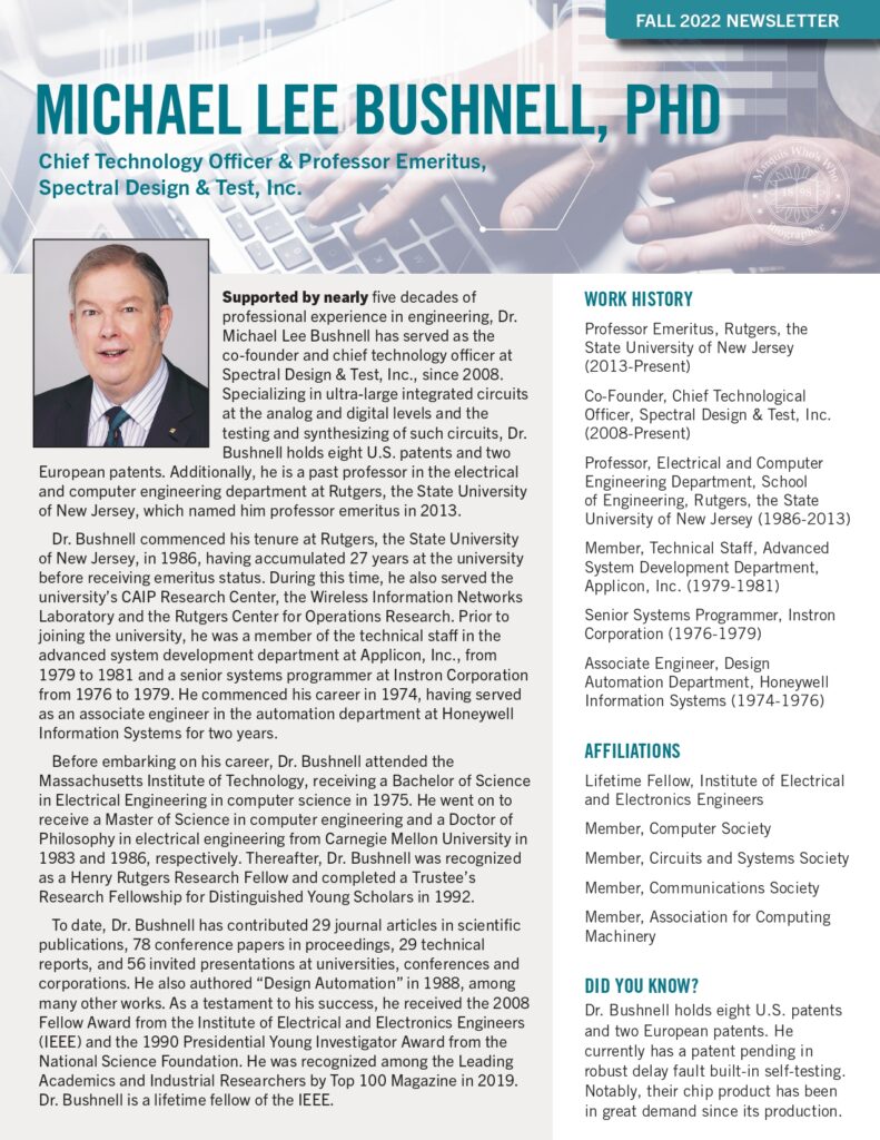 Michael Bushnell Newsletter