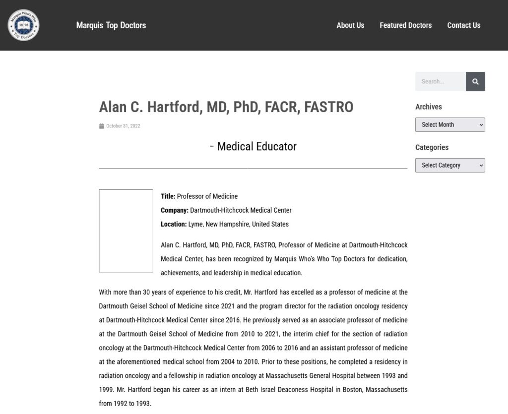 Alan Hartford Top Doctors