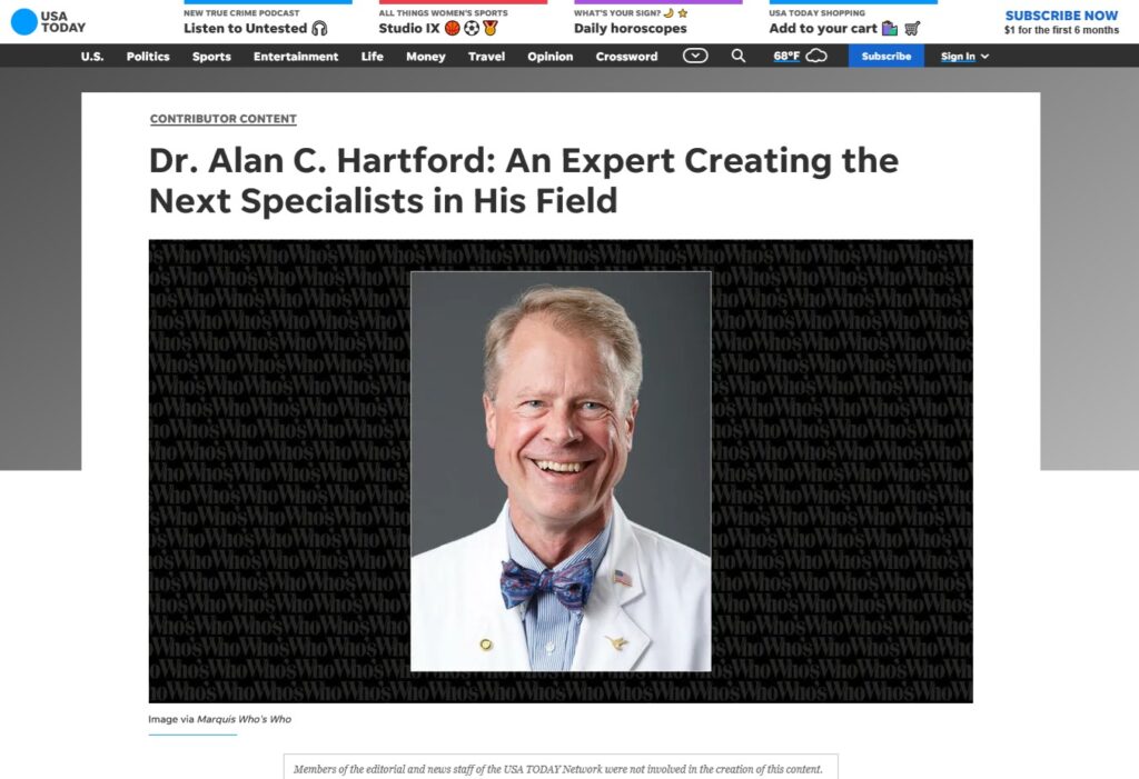 Alan Hartford USA Today
