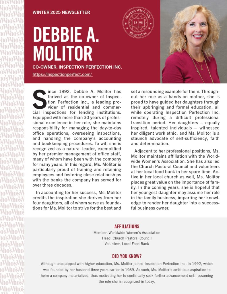 Debbie Molitor Newsletter