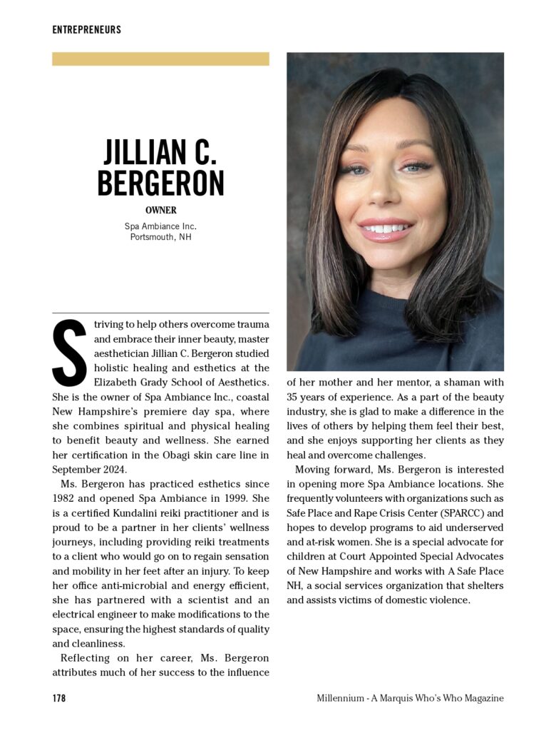 Jillian Bergeron Millennium Magazine