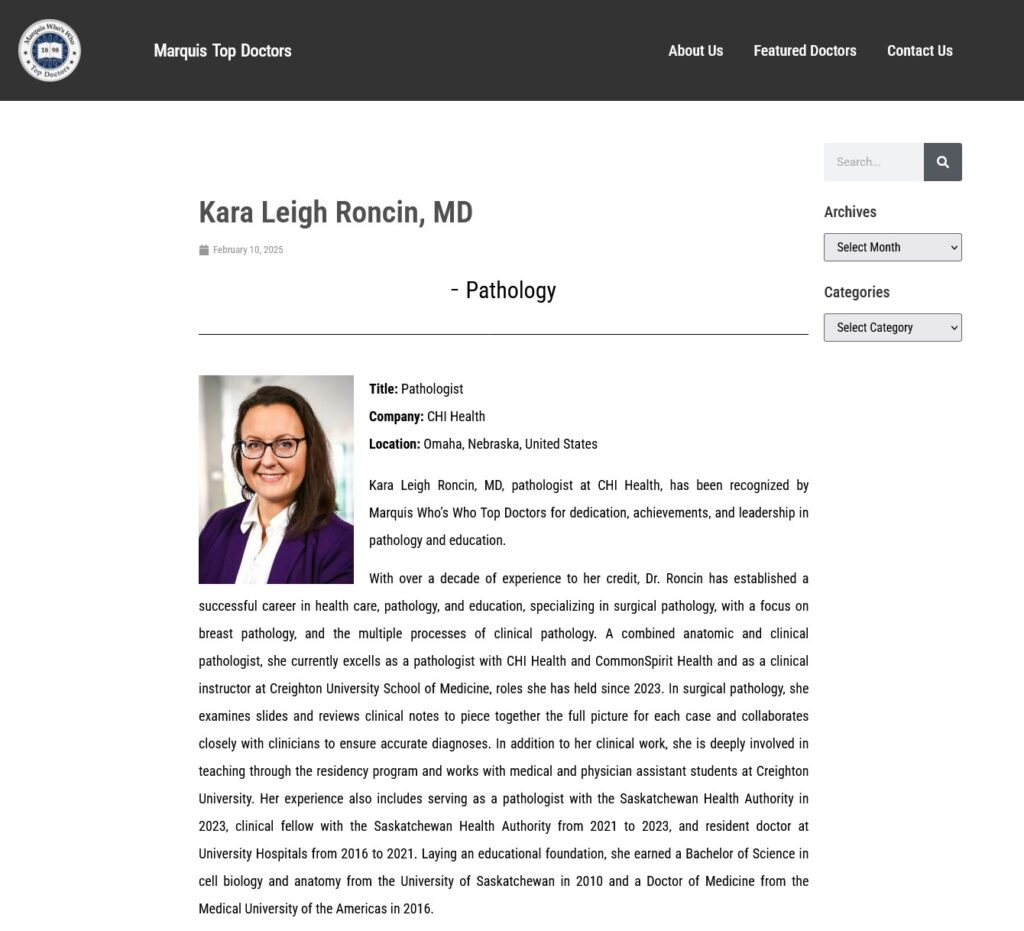 Kara Roncin Top Doctors