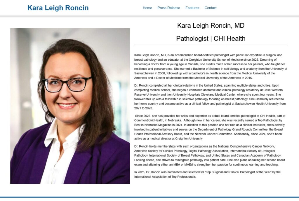 Kara Roncin Website